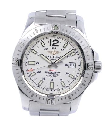 BREITLING Breitling Colt A1738811 G791 stainless steel self-winding mens white dial watch Les êtres humains sont 