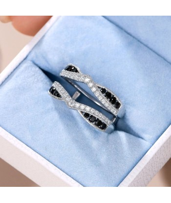 925 Sterling Silver Ring Enhancer with 5A Cubic Zircon for Women pas cher