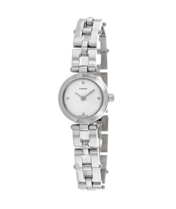 Coach Women's Silver Stainless Steel White Dial meilleur choix