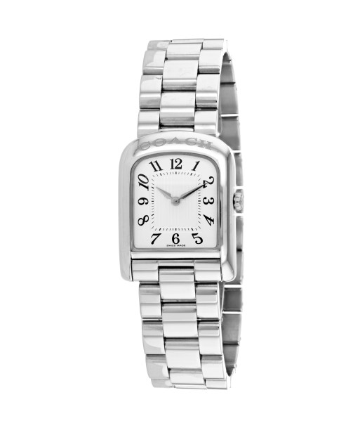 Coach Women's Silver Stainless Steel White Dial l'achat 