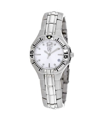 ESQ Women's Silver Stainless Steel Silver Dial Véritable concentré