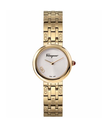 Salvatore Ferragamo Women's Gold Steel Silver Dial de votre