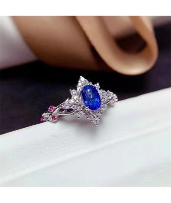 Sterling Silver Natural Sapphire Ring 0.40ct solde