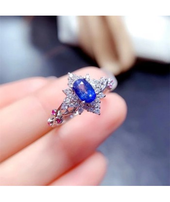 Sterling Silver Natural Sapphire Ring 0.40ct solde