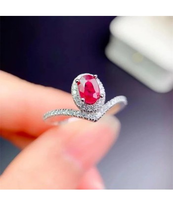 925 Silver Emerald and Ruby Ring for Women votre