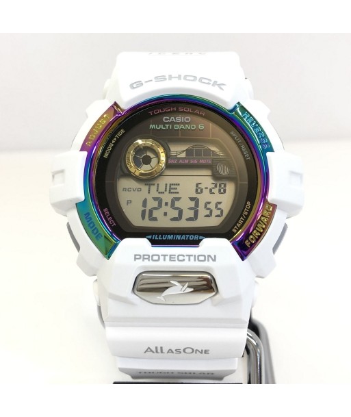 CASIO Casio G-SHOCK watch GWX-8904K-7JR Irukuji radio solar eye search Japan 2022 collaboration double name white rainbow Les magasins à Paris