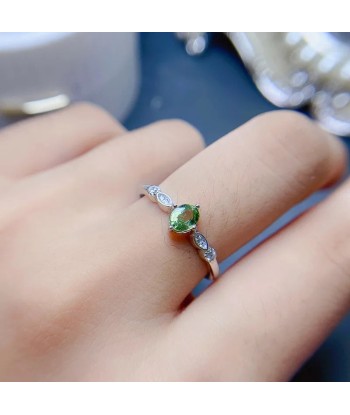 Sterling Silver Natural Yellow Green Blue Sapphire Ring for Women Les êtres humains sont 