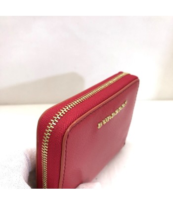 BURBERRY coin case patent leather plate round wallet purse ladies store