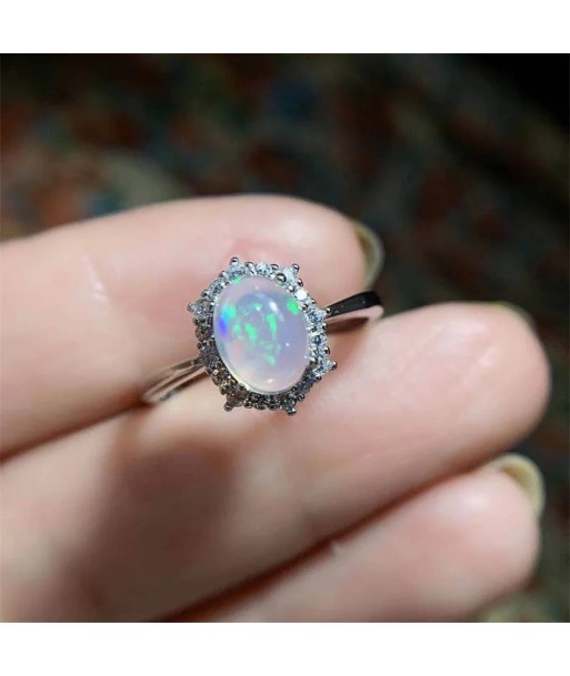 Sterling Silver Opal Ring for Women de la marque