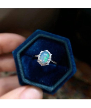 Sterling Silver Opal Ring for Women de la marque