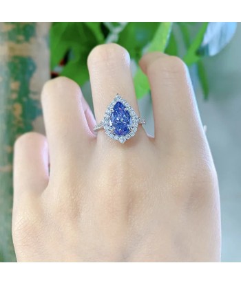 Sterling Silver Tanzanite Ring for Women d'Europe débarque