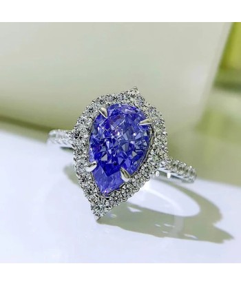 Sterling Silver Tanzanite Ring for Women d'Europe débarque