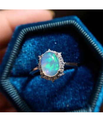 Sterling Silver Opal Ring for Women de la marque