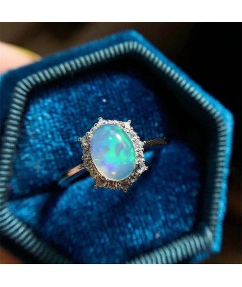 Sterling Silver Opal Ring for Women de la marque