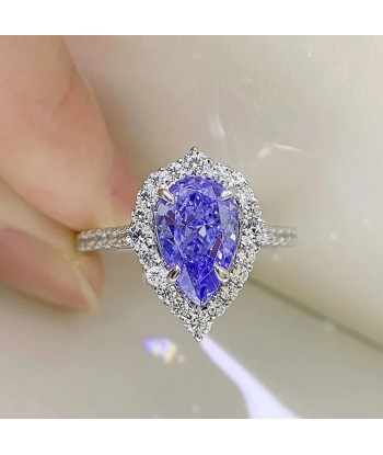 Sterling Silver Tanzanite Ring for Women d'Europe débarque