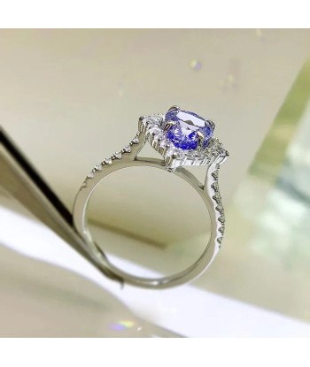 Sterling Silver Tanzanite Ring for Women d'Europe débarque