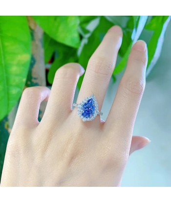 Sterling Silver Tanzanite Ring for Women d'Europe débarque