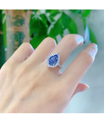 Sterling Silver Tanzanite Ring for Women d'Europe débarque