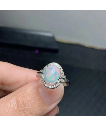 Sterling Silver 925 Opal Ring for Women prix