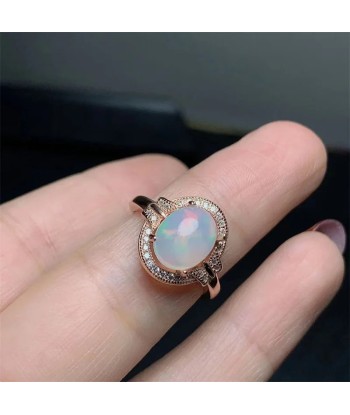 Sterling Silver 925 Opal Ring for Women prix