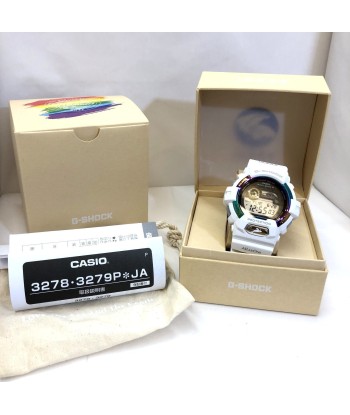 CASIO Casio G-SHOCK watch GWX-8904K-7JR Irukuji radio solar eye search Japan 2022 collaboration double name white rainbow Les magasins à Paris