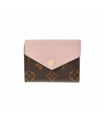 LOUIS VUITTON Monogram Portofeuil Zoe Rose Ballerine M62933 Womens Canvas Tri-Fold Wallet Fin de série