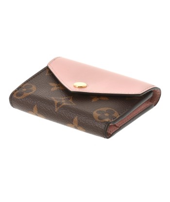 LOUIS VUITTON Monogram Portofeuil Zoe Rose Ballerine M62933 Womens Canvas Tri-Fold Wallet Fin de série