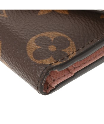 LOUIS VUITTON Monogram Portofeuil Zoe Rose Ballerine M62933 Womens Canvas Tri-Fold Wallet Fin de série