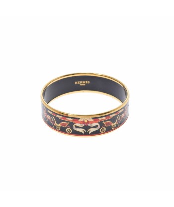 HERMES Hermes Emayle GM carriage pattern black unisex GP bangle 50-70% off 