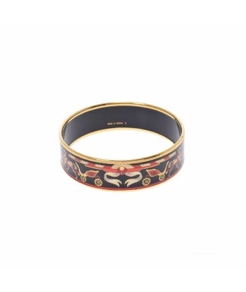 HERMES Hermes Emayle GM carriage pattern black unisex GP bangle 50-70% off 