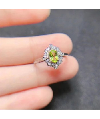 925 Silver Garnet Citrine Opal Spinel Peridot Adjustable Ring for Women Comparez et commandez 