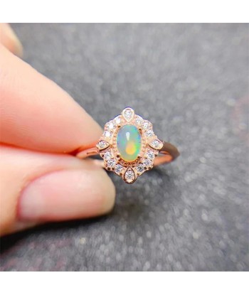 925 Silver Garnet Citrine Opal Spinel Peridot Adjustable Ring for Women Comparez et commandez 