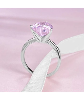 Sterling Silver 4ct Moissanite Heart Shape Ring for Her le des métaux précieux