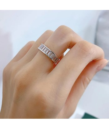 925 Sterling Silver Moissanite Wedding Ring for Women votre