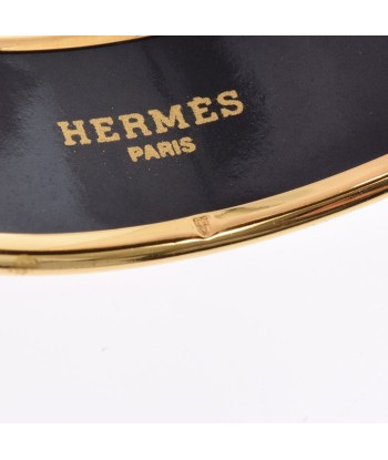 HERMES Hermes Emayle GM carriage pattern black unisex GP bangle 50-70% off 