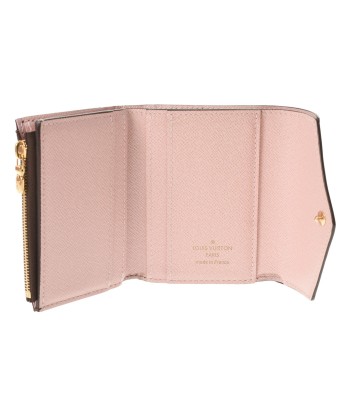 LOUIS VUITTON Monogram Portofeuil Zoe Rose Ballerine M62933 Womens Canvas Tri-Fold Wallet Fin de série