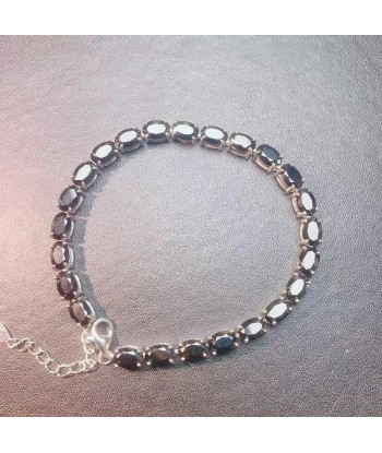 Sterling Silver Natural Spinel Bracelet for Ladies soldes