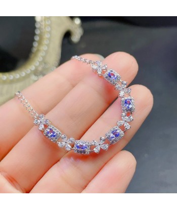 Silver Blue Tanzanite Bracelet for Girl 2023