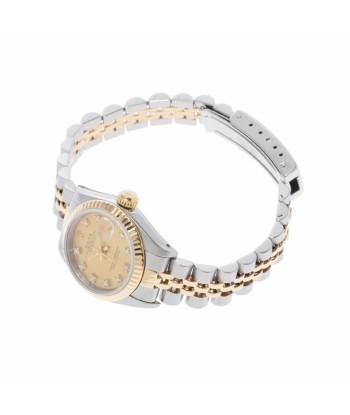 ROLEX Datejust 10P diamond 69173G Ladies YG / SS watch self-winding champagne dial est présent 