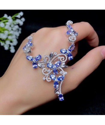 925 Sterling Silver Tanzanite Necklace for Women shop