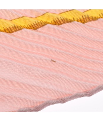 HERMES Hermes pleats scarf muffler tiger pattern light pink ladies 100% silk 2 - 3 jours ouvrés.