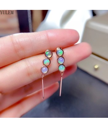 925 Sterling Silver Natural Opal Stud Earrings, 4mm acheter