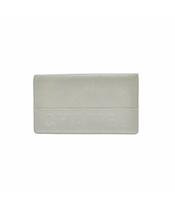 CHANEL Chanel Matrasse Long Wallet Pattern Gray Unisex Lambskin Bi-Fold vente chaude votre 