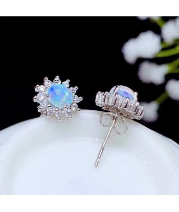 925 Silver Natural Opal Earrings for Ladies acheter en ligne